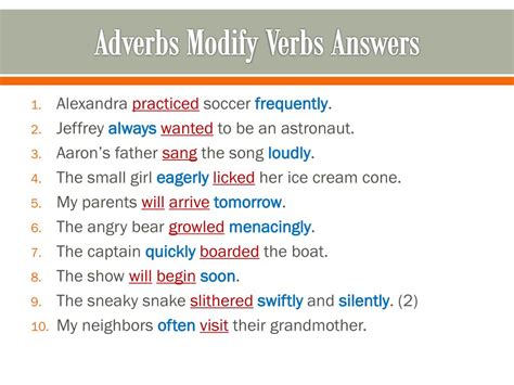 modify verb .